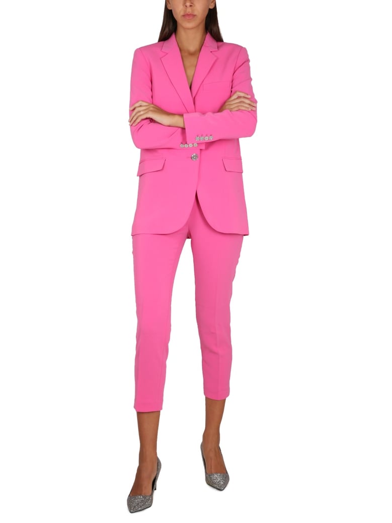 cropped pants with concealed closure by Selfnex