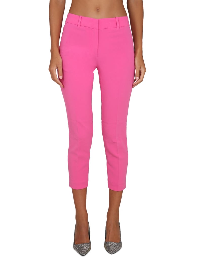 cropped pants with concealed closure by Selfnex