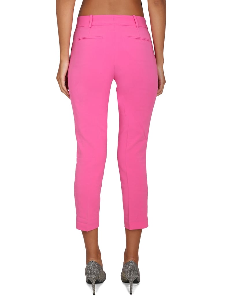 cropped pants with concealed closure by Selfnex
