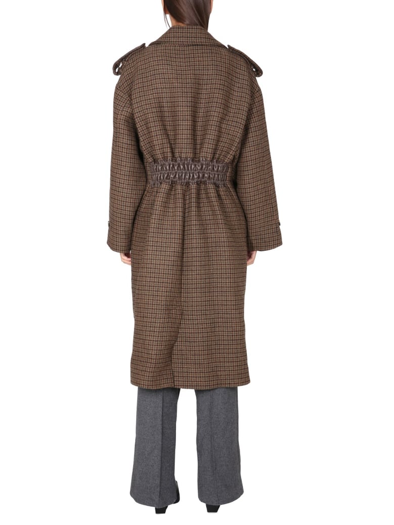 oversize coat with reverse tooth detail by Selfnex