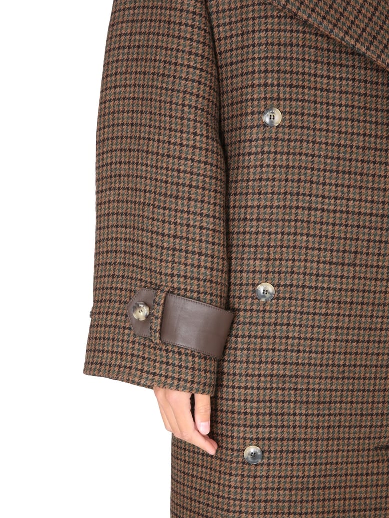 oversize coat with reverse tooth detail by Selfnex