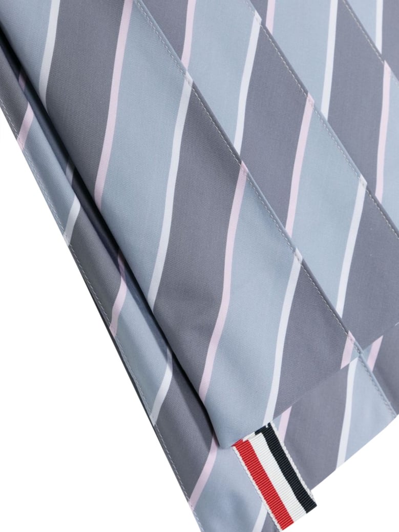 pleated cotton skirt grey by Selfnex