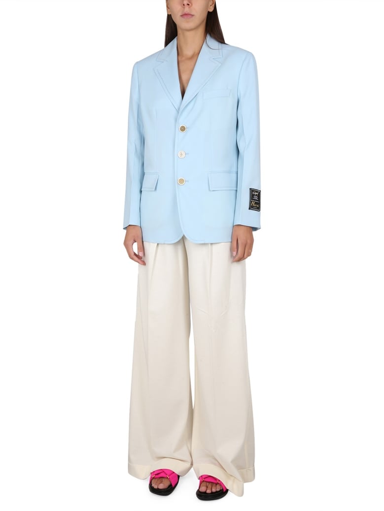 cool wool long blazer by Selfnex