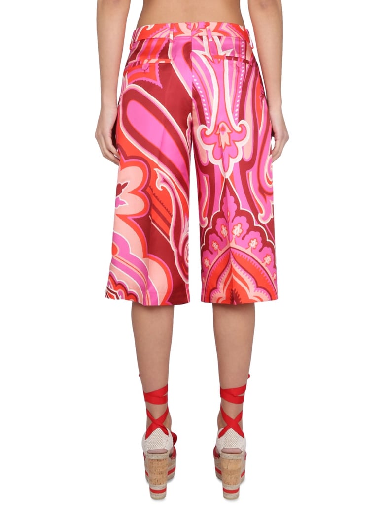 silk and cotton bermuda shorts by Selfnex