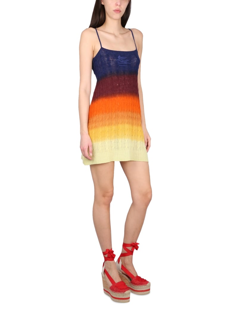 shaded wool mini dress by Selfnex