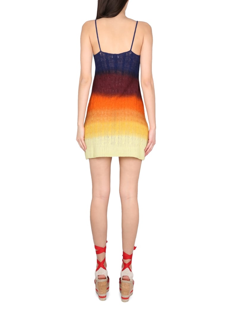 shaded wool mini dress by Selfnex