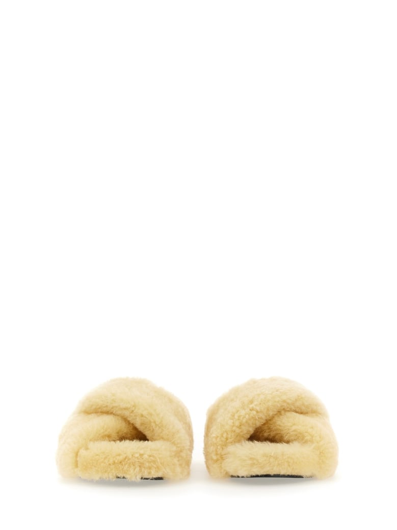 shearling sandal by Selfnex