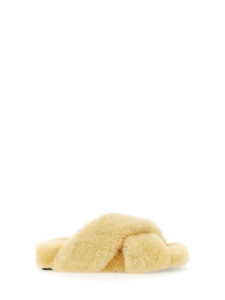 shearling sandal by Selfnex