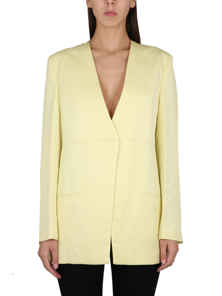 jacket with back slit by Selfnex