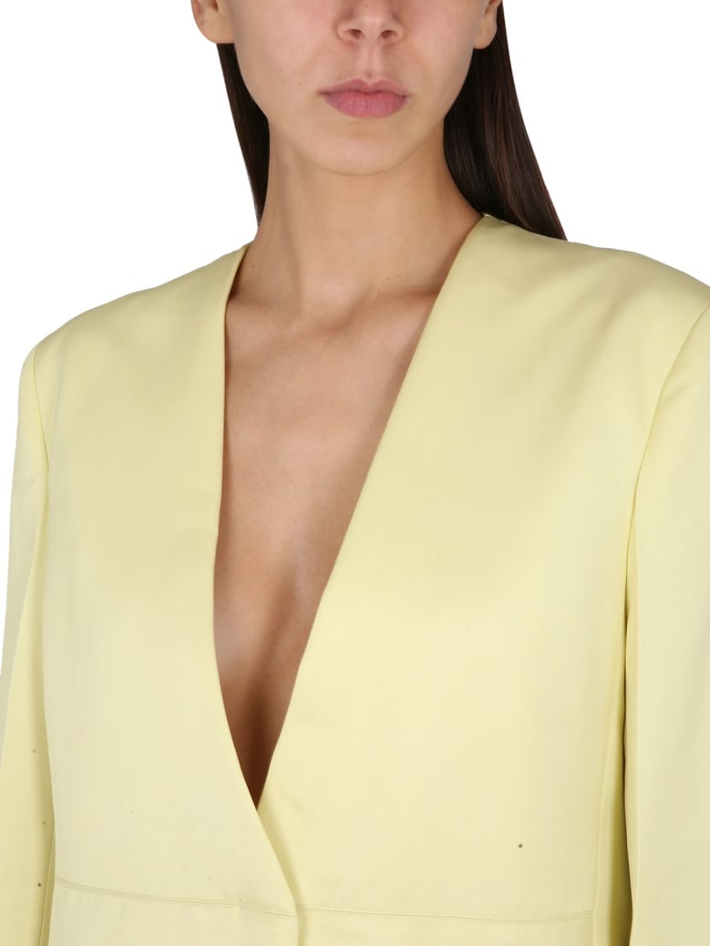 jacket with back slit by Selfnex