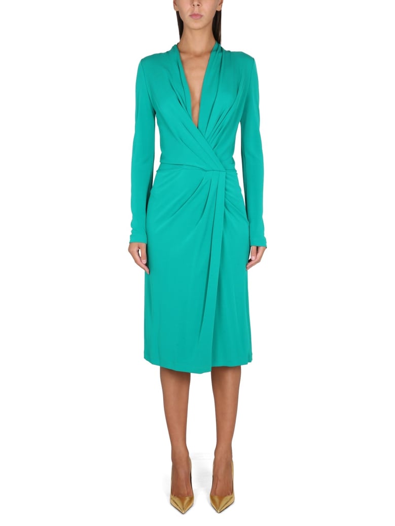 v-neck dress by Selfnex