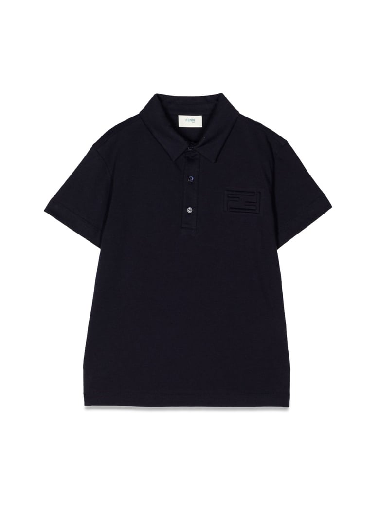 logo polo shirt blue by Selfnex