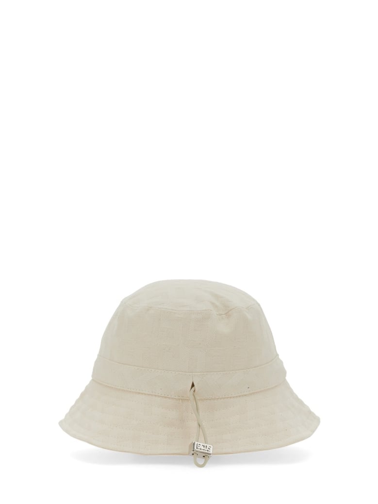 monogram bucket hat by Selfnex