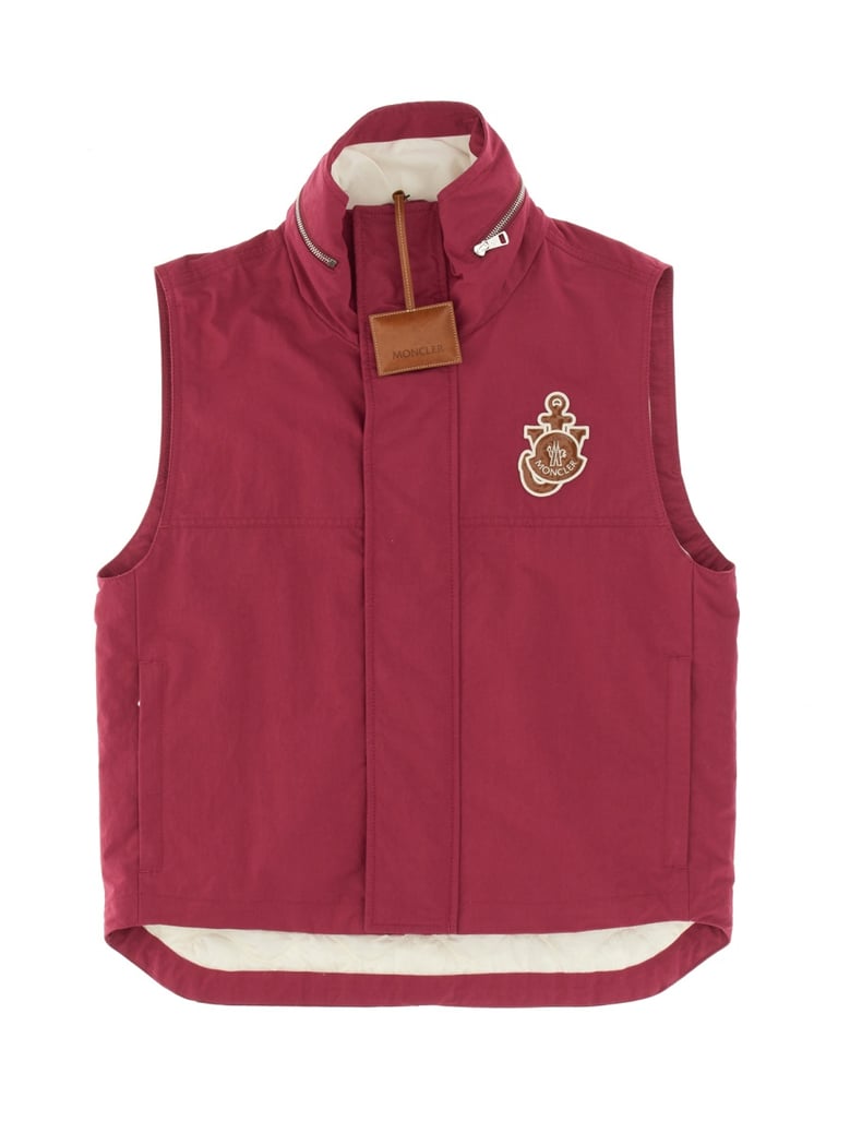 padded vest in fuchsia by Selfnex