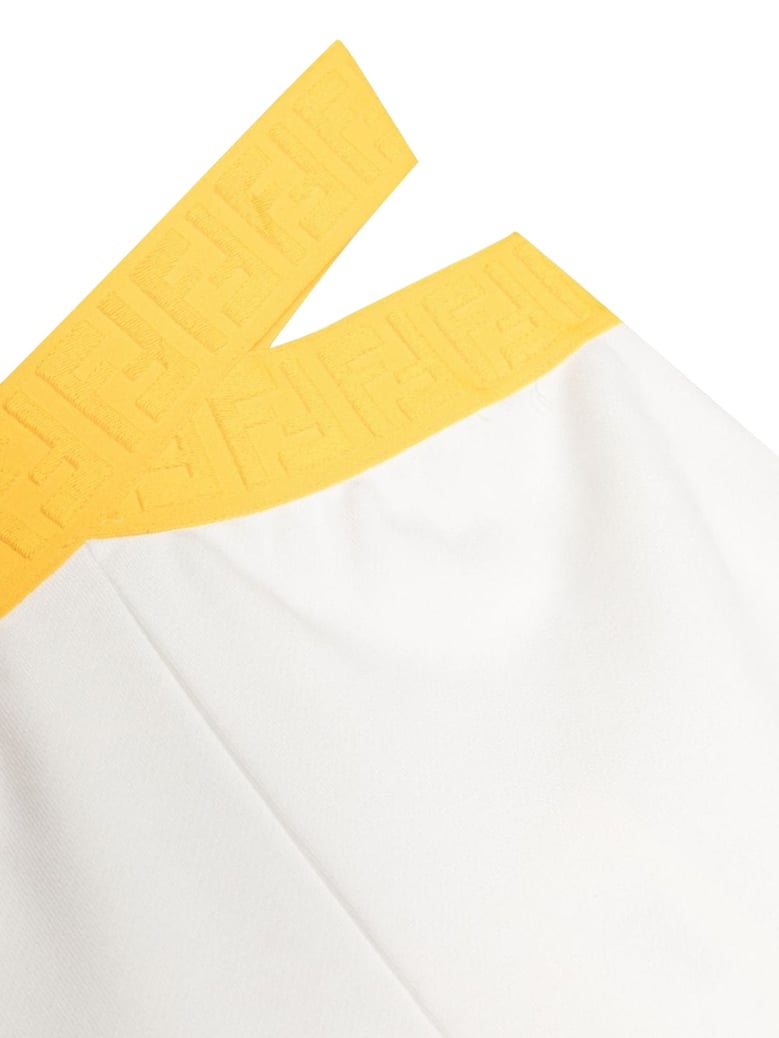 sweatpants wide-fit white by Selfnex