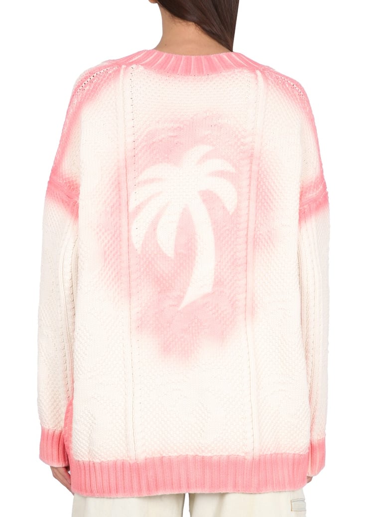 patent leather effect palm cardigan by Selfnex