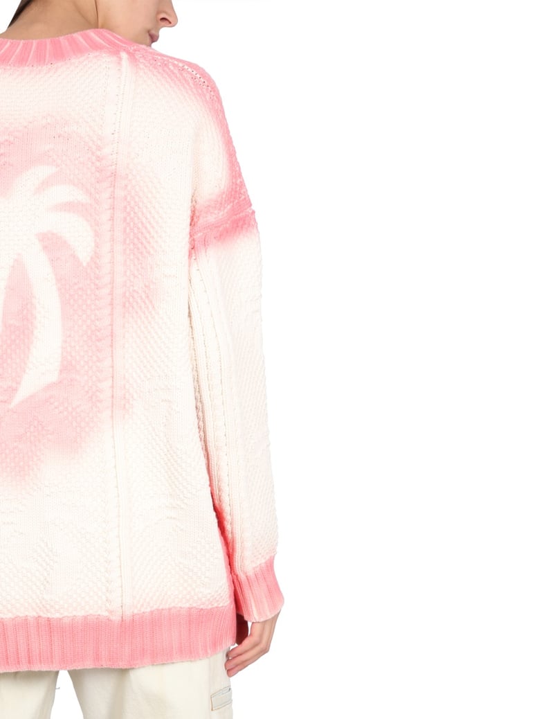 patent leather effect palm cardigan by Selfnex