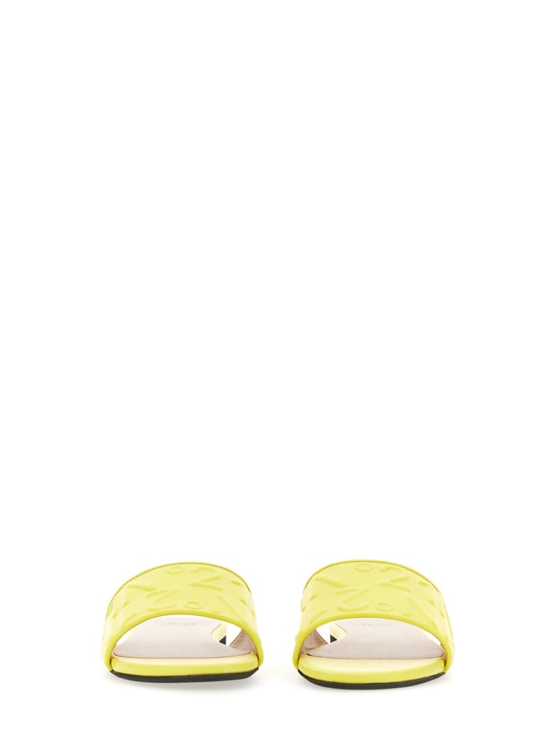 slide sandal with logo by Selfnex
