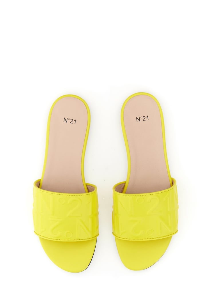 slide sandal with logo by Selfnex