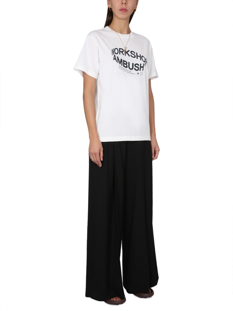 crawling logo print t-shirt by Selfnex