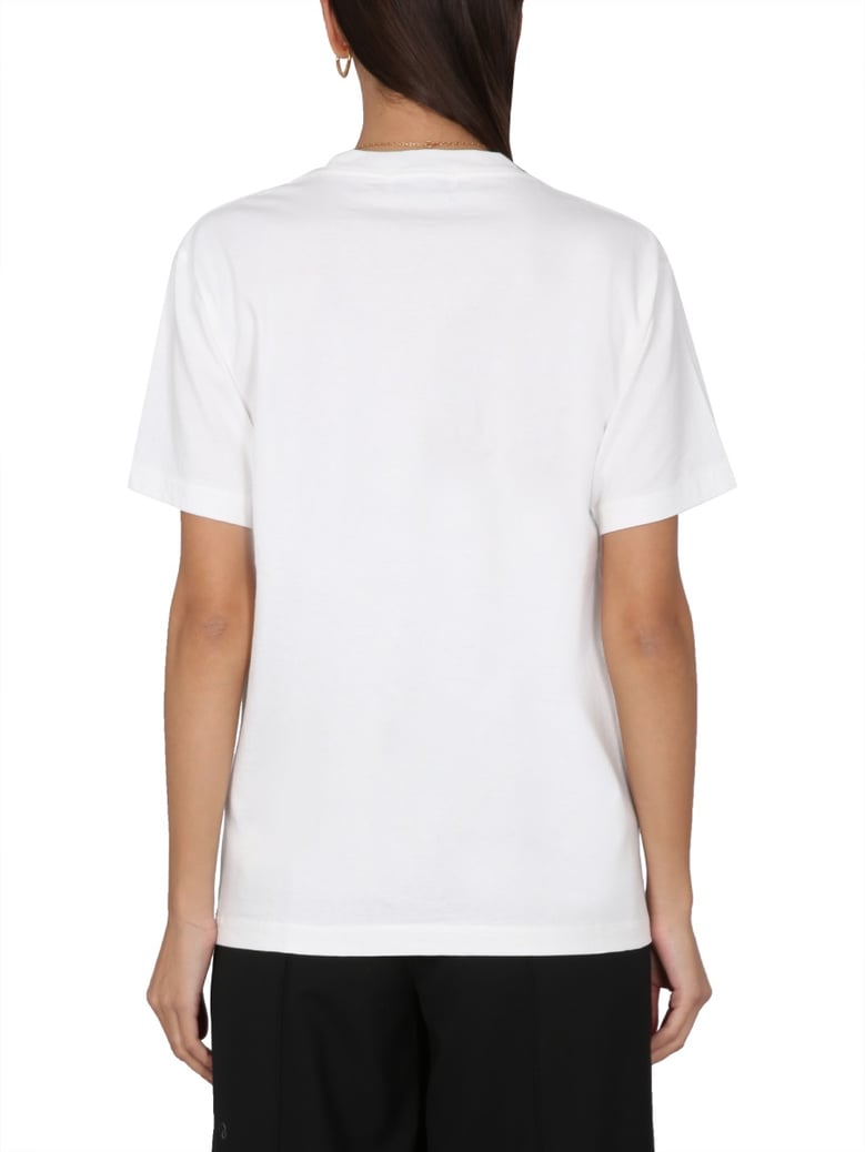 crawling logo print t-shirt by Selfnex