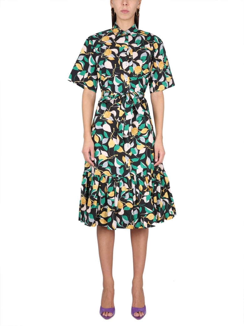 shirt dress with belt by Selfnex