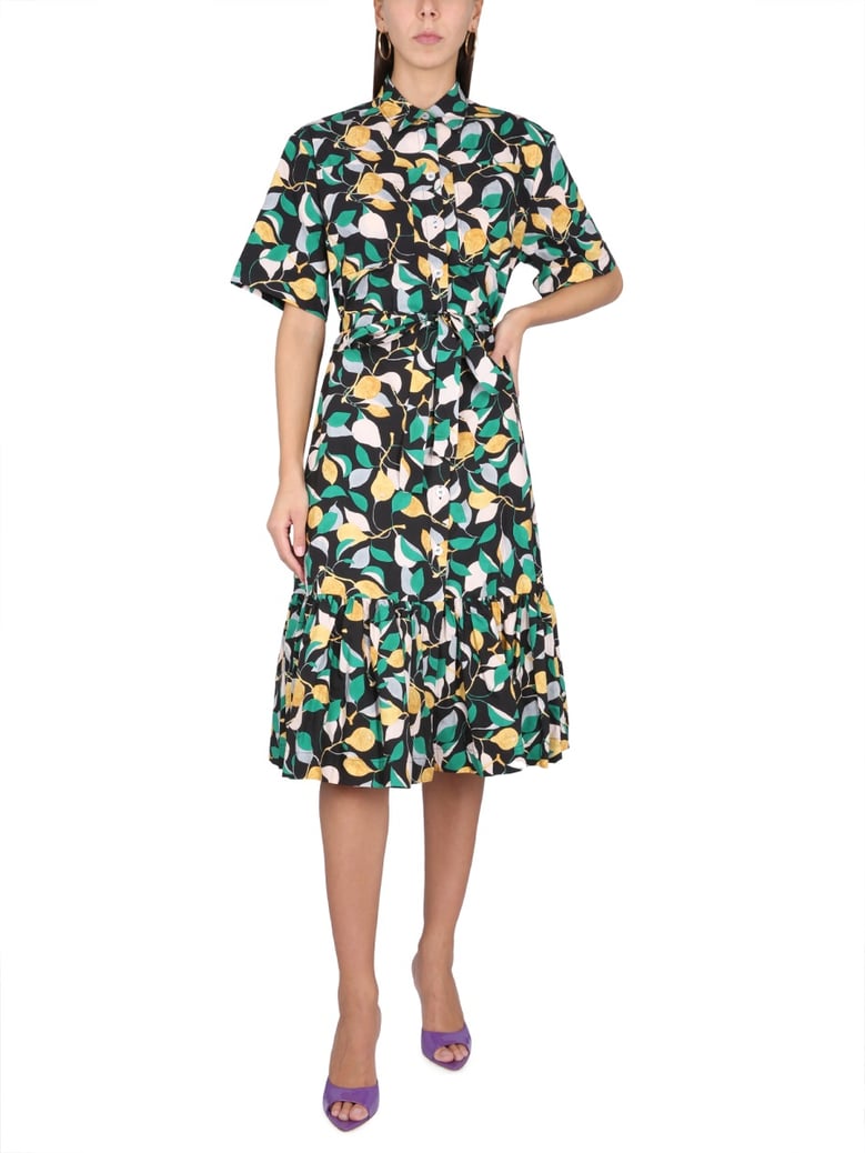 shirt dress with belt by Selfnex