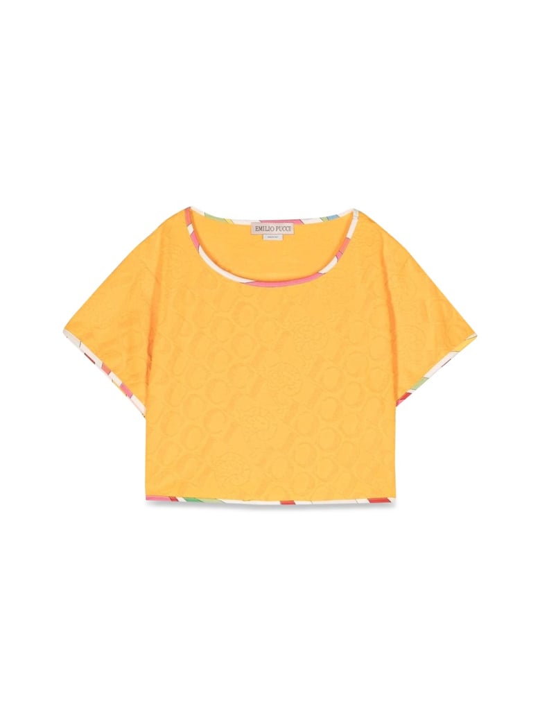 cropped t-shirt yellow by Selfnex