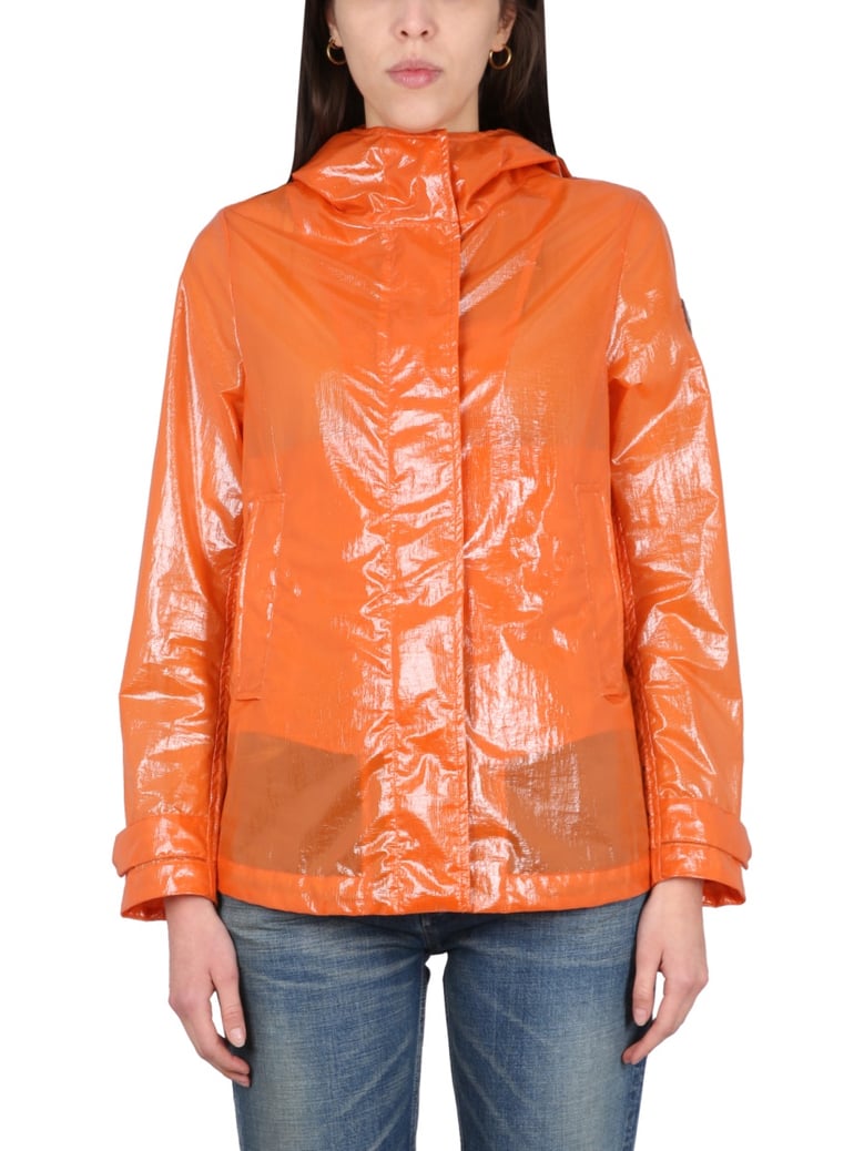 waxed jacket with hood by Selfnex