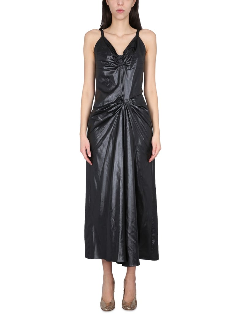 moiré polyester dress by Selfnex