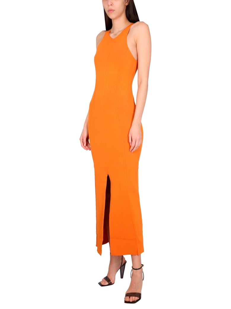 elia dress with front slit by Selfnex