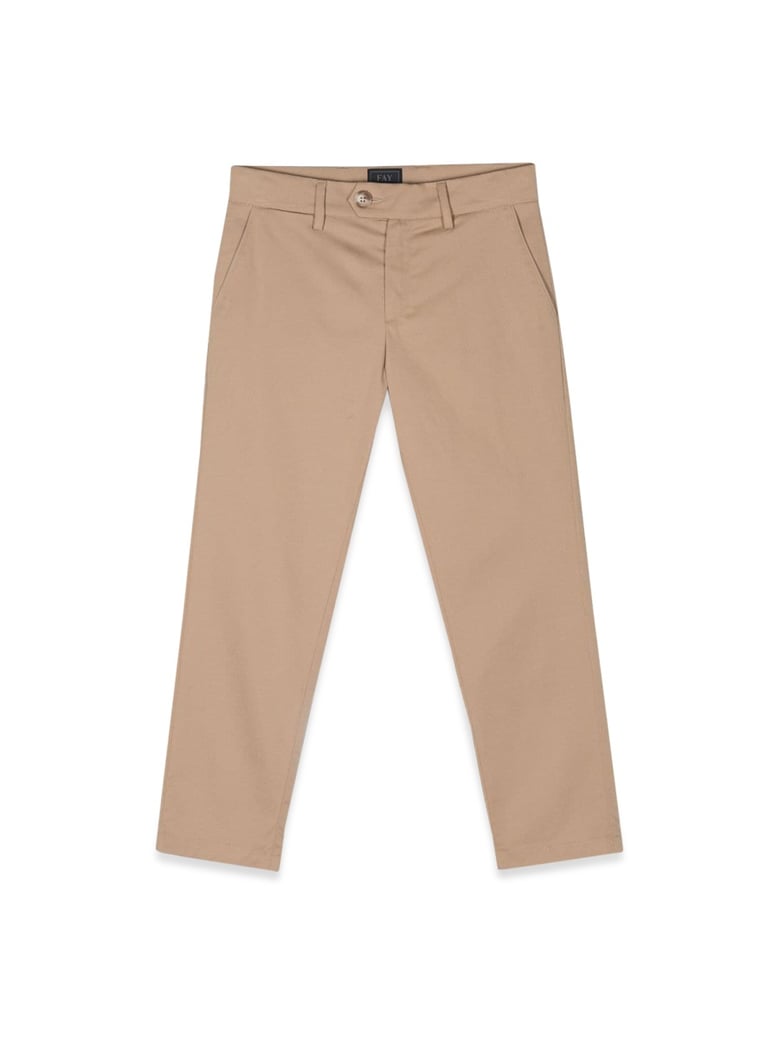 trousers beige cotton blend by Selfnex