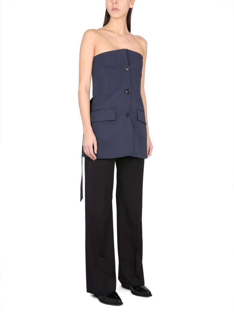 elegant three horn button suit by Selfnex