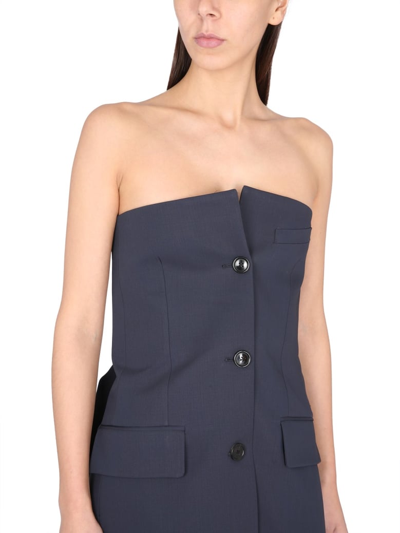 elegant three horn button suit by Selfnex
