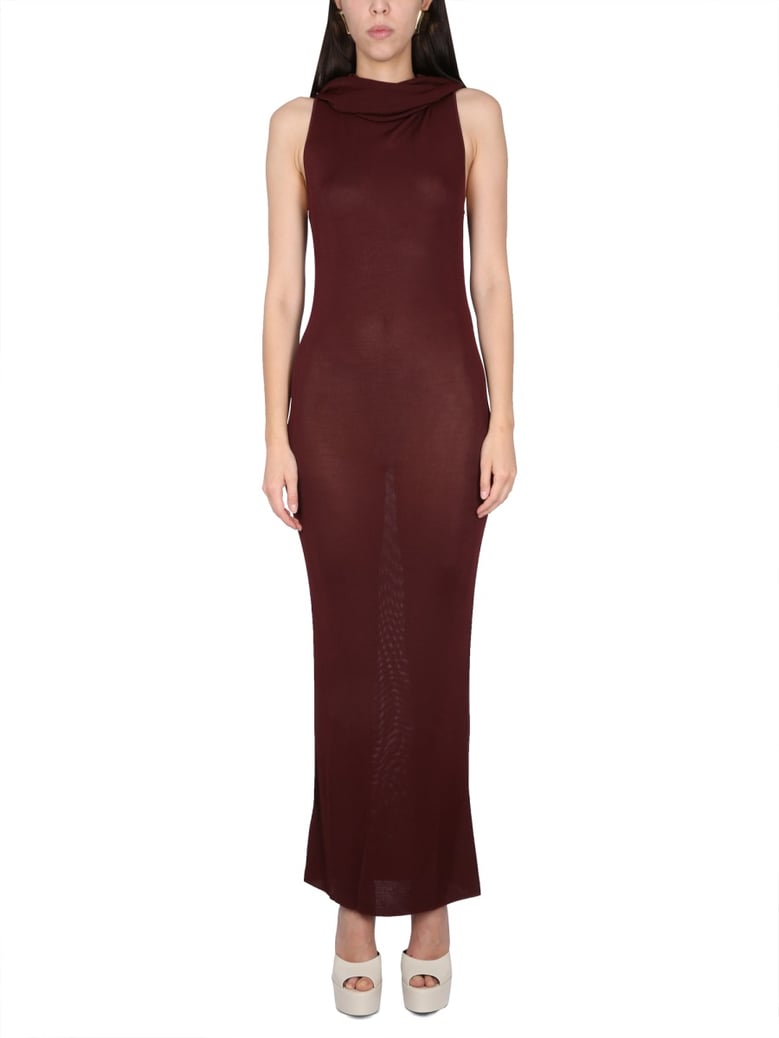 viscose hooded dress by Selfnex
