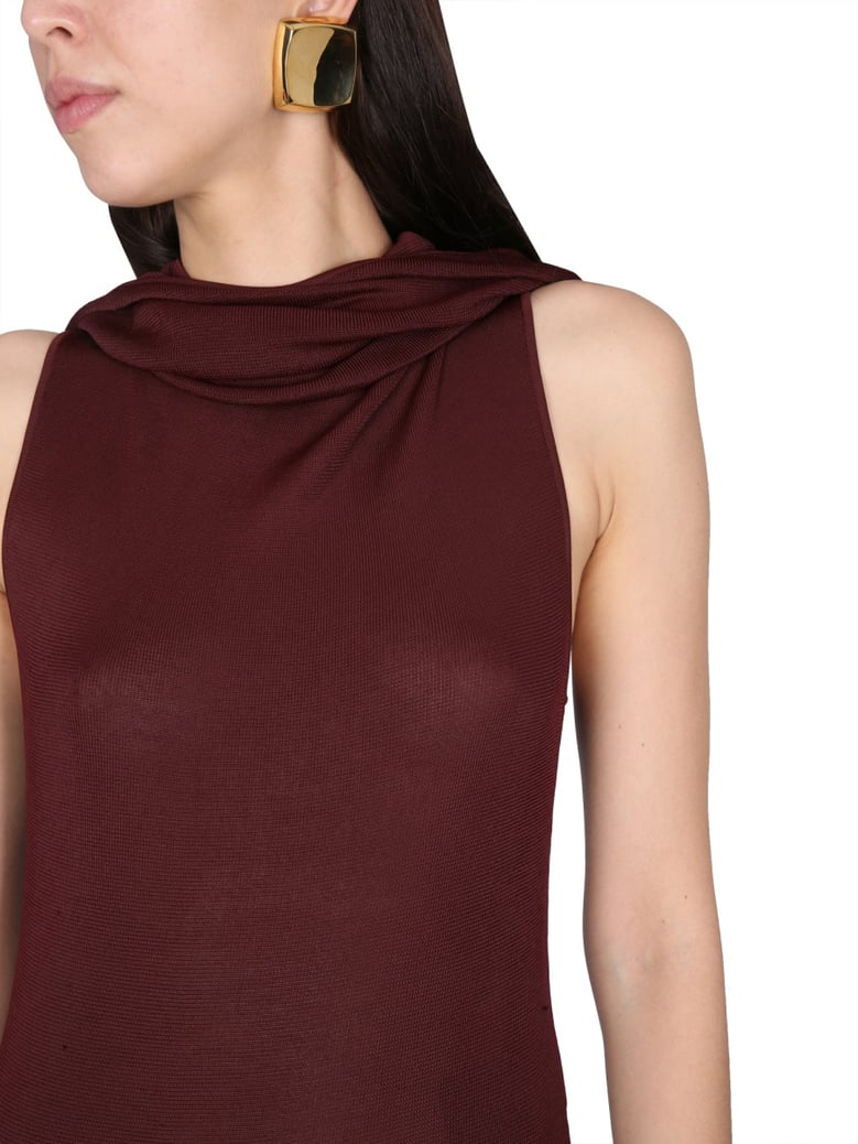 viscose hooded dress by Selfnex