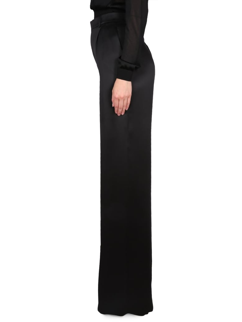 satin flared pants by Selfnex