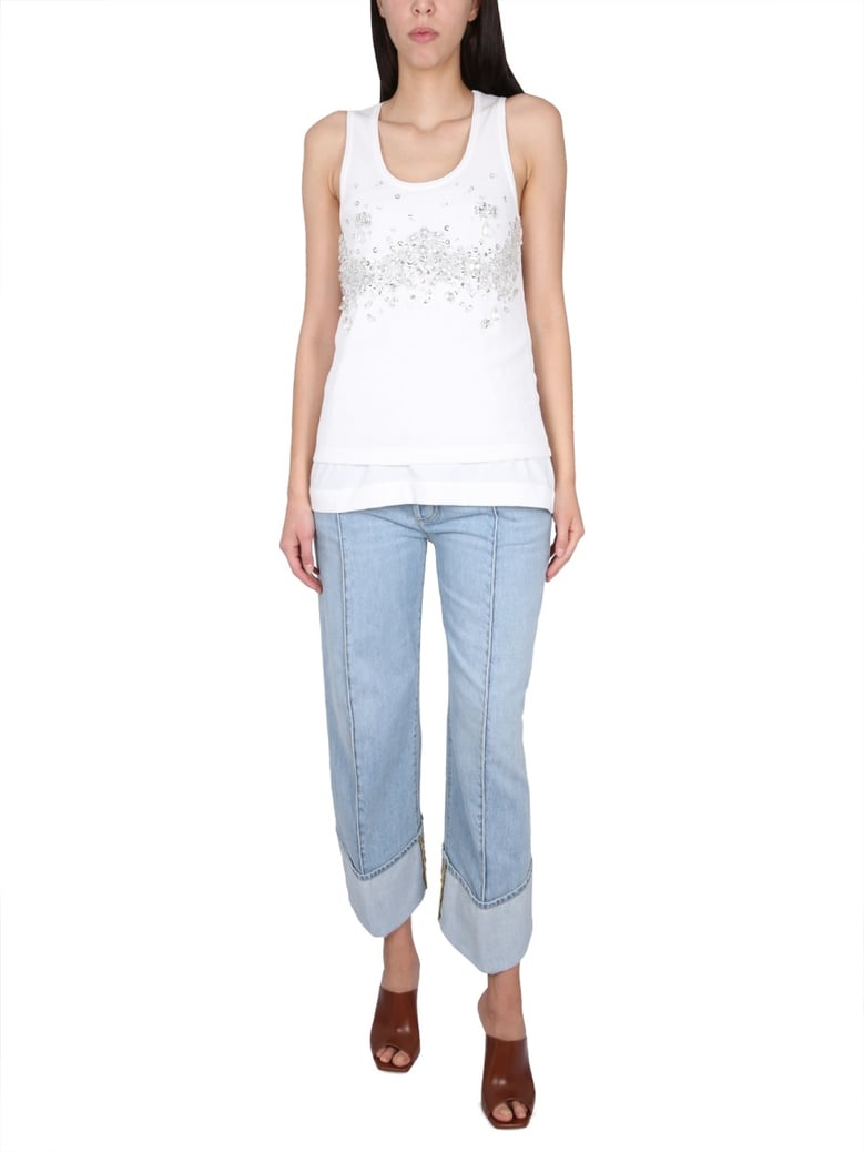 jersey top white by Selfnex
