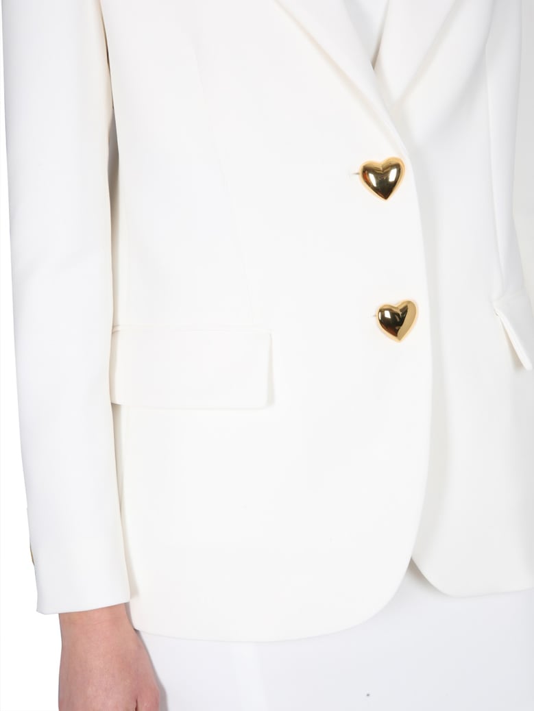 single-breasted jacket with peaked lapels by Selfnex