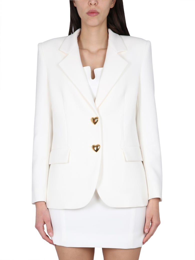 single-breasted jacket with peaked lapels by Selfnex