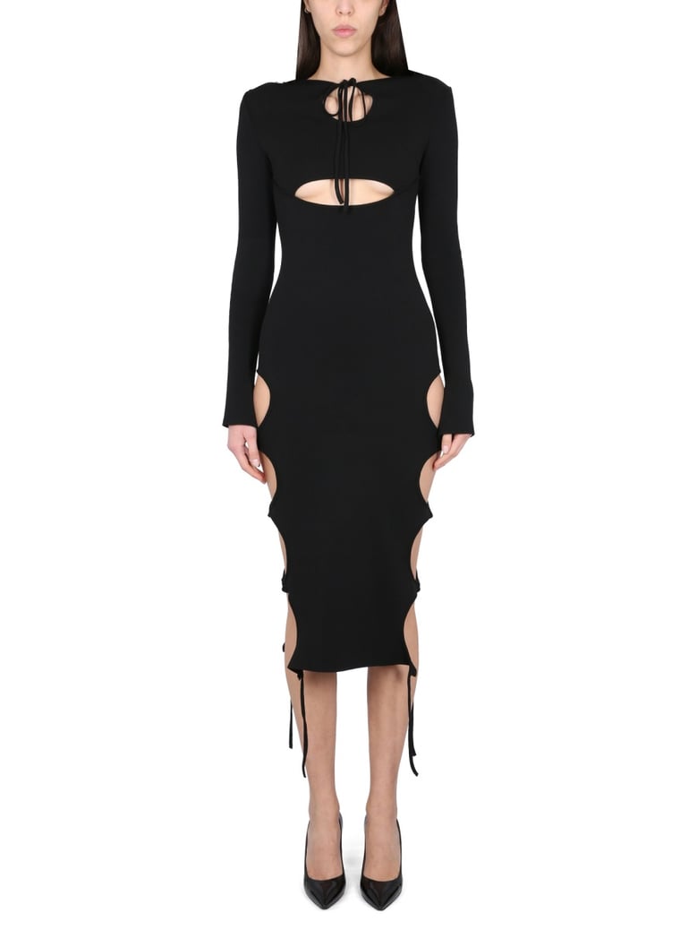 dress with cut-out details by Selfnex