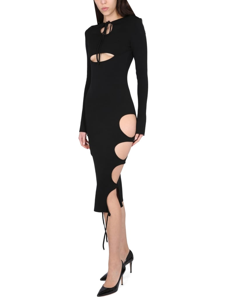 dress with cut-out details by Selfnex