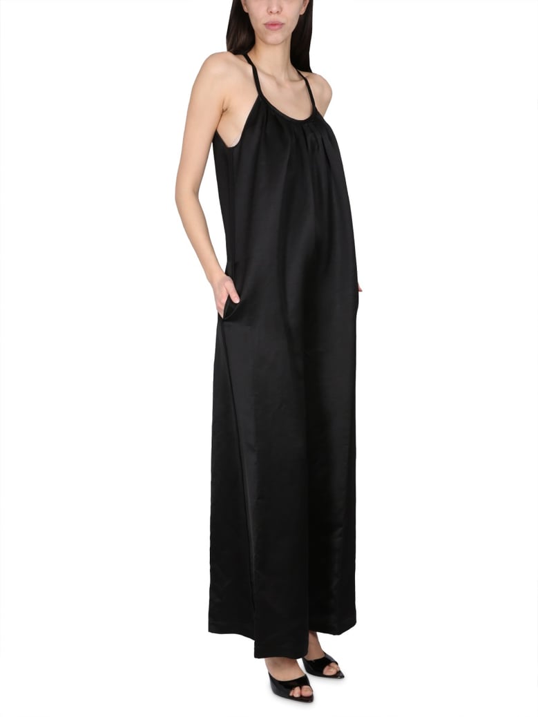 wide satin jumpsuit by Selfnex