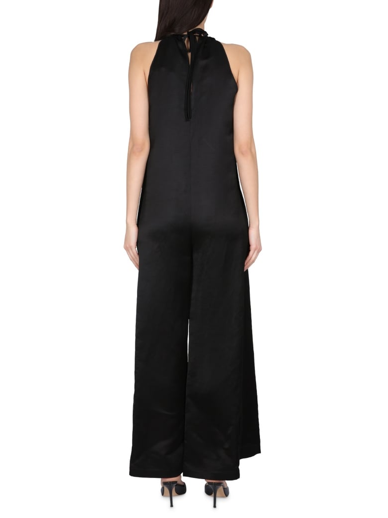 wide satin jumpsuit by Selfnex