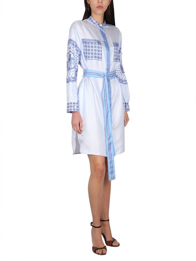 silk chemisier dress by Selfnex