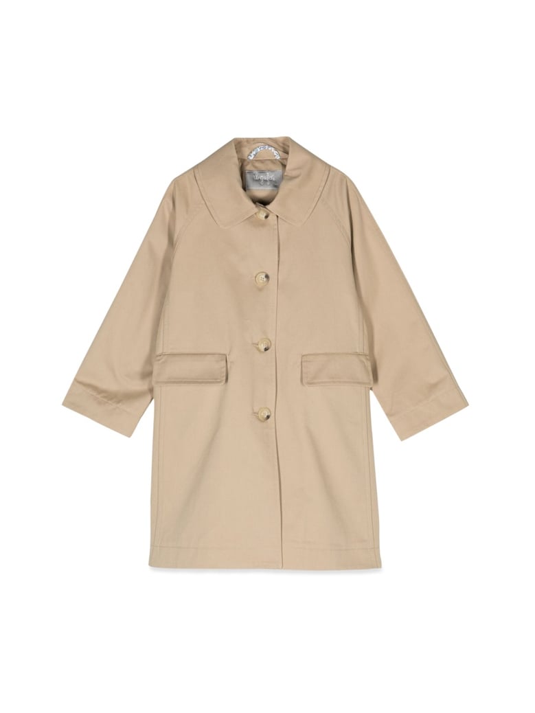 trench coat cotton beige by Selfnex