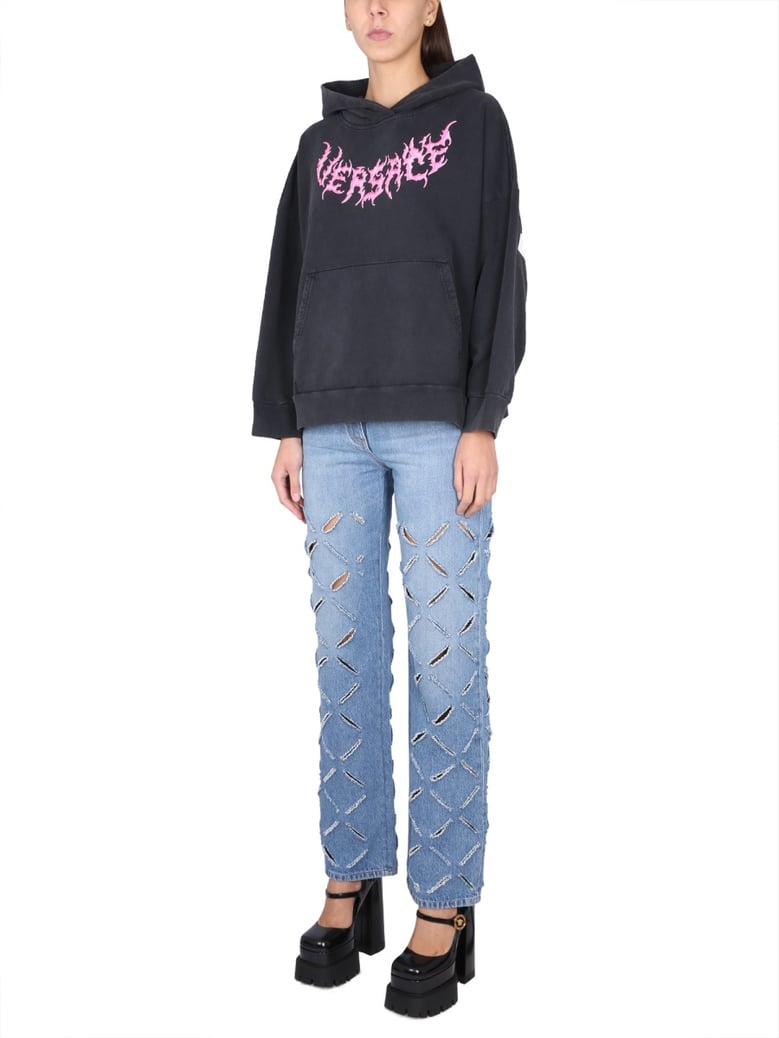 hooded sweatshirt with logo by Selfnex