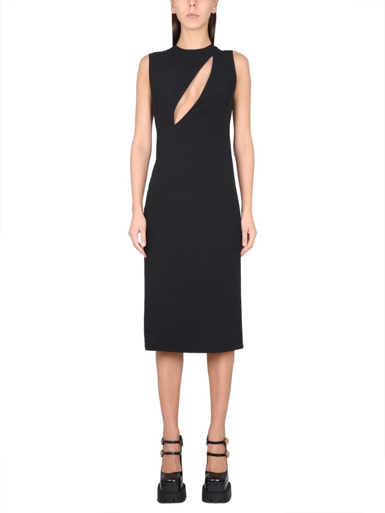 sleeveless midi dress with cutouts by Selfnex