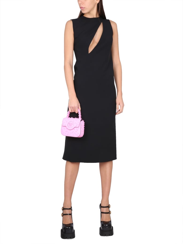sleeveless midi dress with cutouts by Selfnex