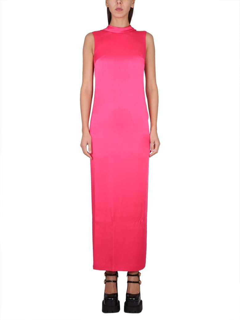 long dress with ring neckline by Selfnex
